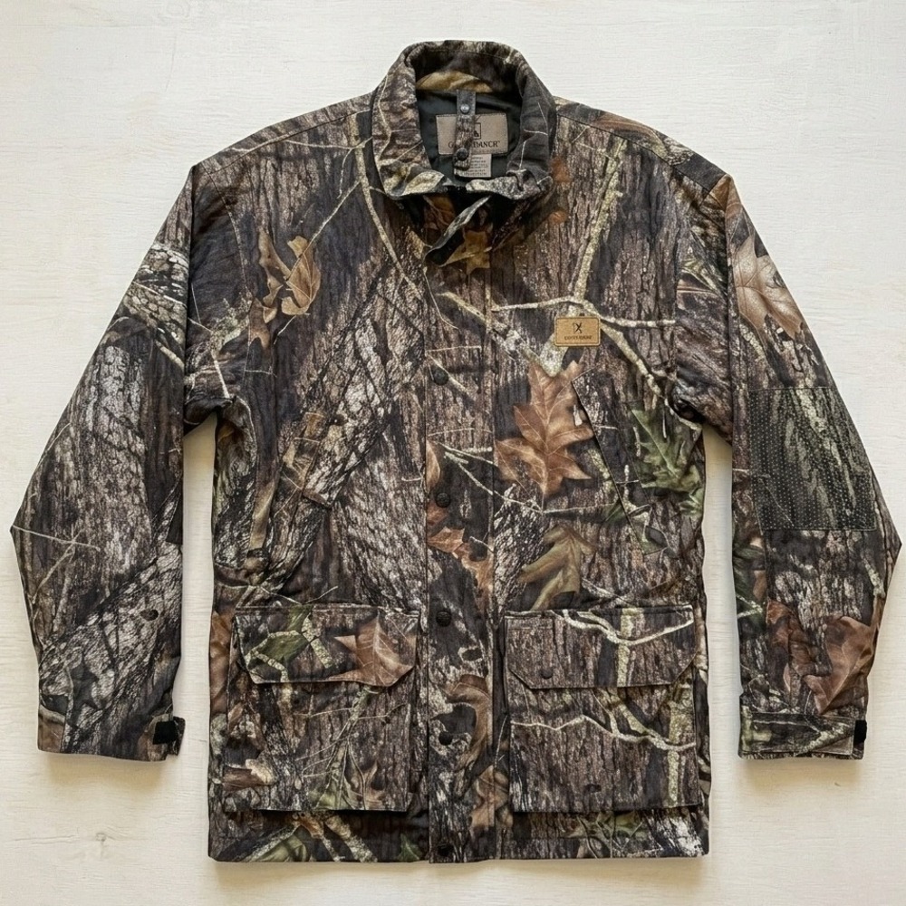 Game Winner Hunting Jacket Mens Medium Mossy Oak Camo Waterproof Tactical Field